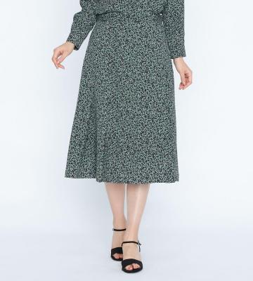 【Lサイズ】スモールリーフプリントスカート