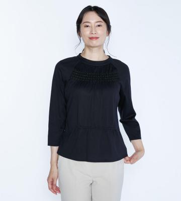 【Lサイズ】シルケットテンジク長袖カットソー