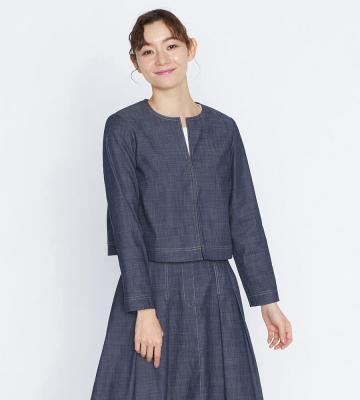 スラブシャンブレージャケット