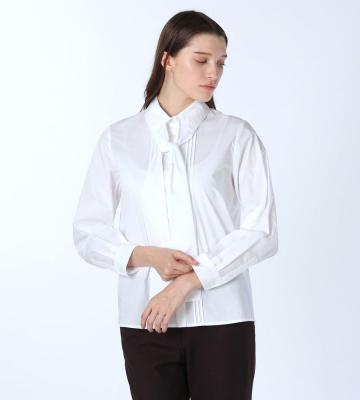 【青木裕子さん着用】コットンポプリンブラウス