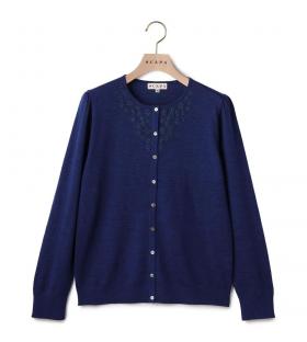 エンブロイダリーニットカーディガン