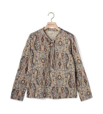 【青木裕子さん着用】ウールサラサジャージカットソー