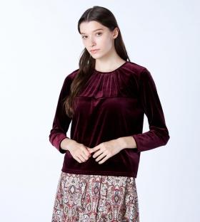 ストレッチベロアカットソー