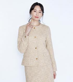 ミックスツィードジャケット