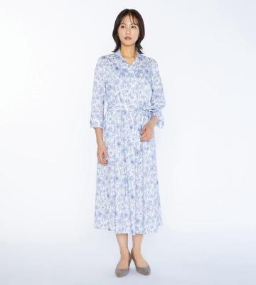 【Lサイズ】Ｌｉｂｅｒｔｙ　Ｐｒｉｎｔモノフラワーワンピース