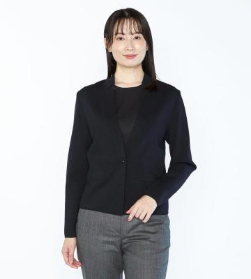 【Lサイズ】ストレッチミラノニットジャケット