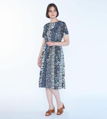 Liberty Printパッチワーク2ワンピース