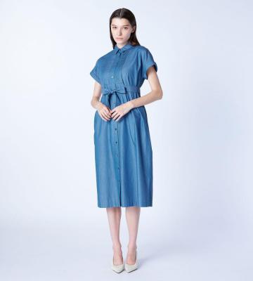 ライトダンガリーワンピース