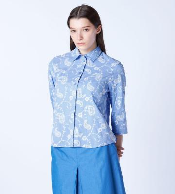 エンブロペーズリーブラウス