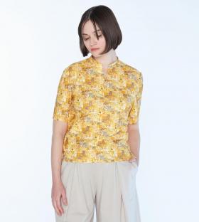 Liberty Printアーカイブ衿付きカットソー