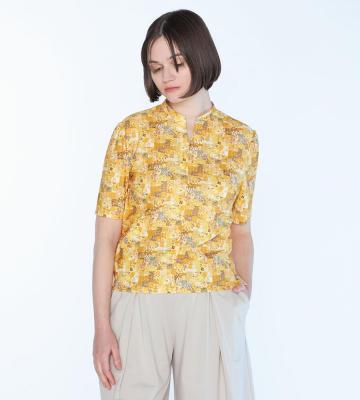 Liberty Printアーカイブ衿付きカットソー