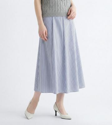 【返品交換送料無料対象/先行受注】トリニティストライプスカート＜3月下旬お届け予定＞