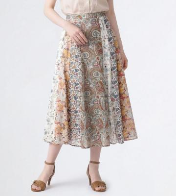 Liberty Printパッチワークスカート