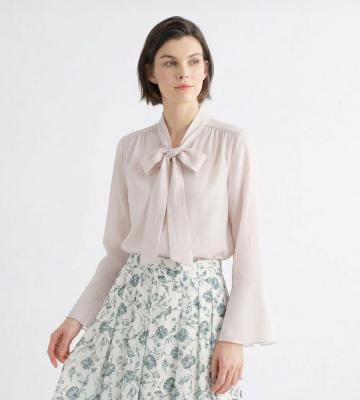 【返品交換送料無料対象/先行受注】コットンクレポンブラウス＜3月中旬お届け予定＞