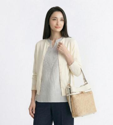 【返品交換送料無料/先行受注】ハイゲージリノニットカーディガン＜4月中旬お届け予定＞