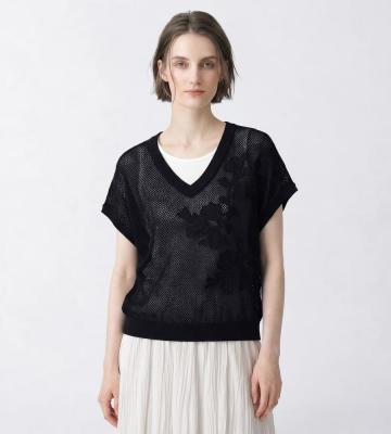 【返品交換送料無料/先行受注】シアーメッシュニット＜4月中旬お届け予定＞