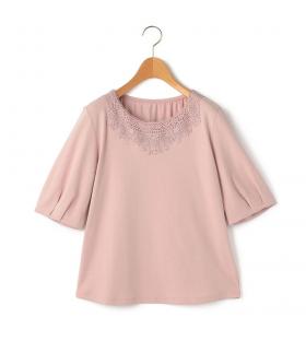 エンブロジャージパフスリーフカットソー