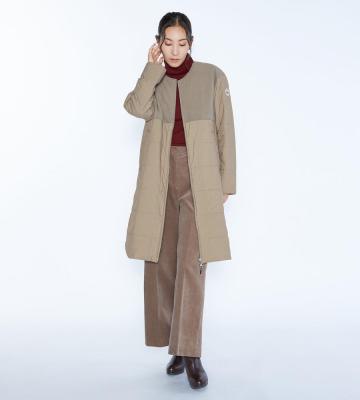 《SCAPA｜MIZUNO》ノーカラーコート