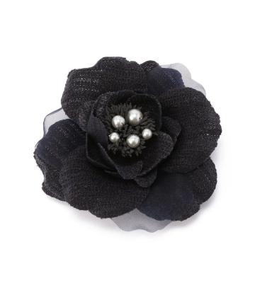 ツイードジャージーコサージュ