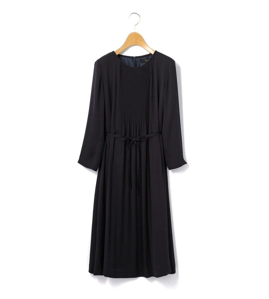 サテンジョーゼットドレス