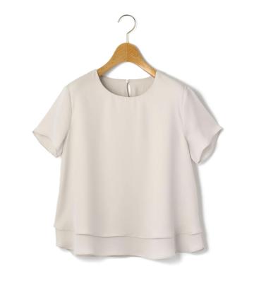 ドレープサテンブラウス