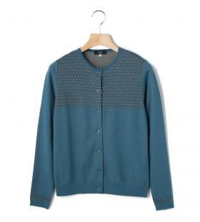 ダイヤジャカード　カーディガン