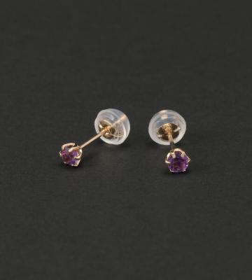 アメシストピアス