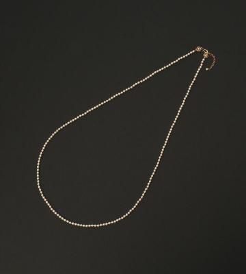 ロンググラスパールネックレス