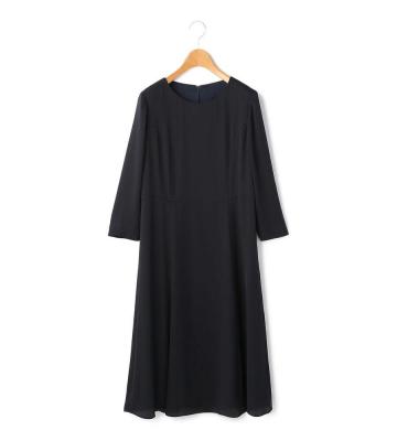 サテンジョーゼットワンピース