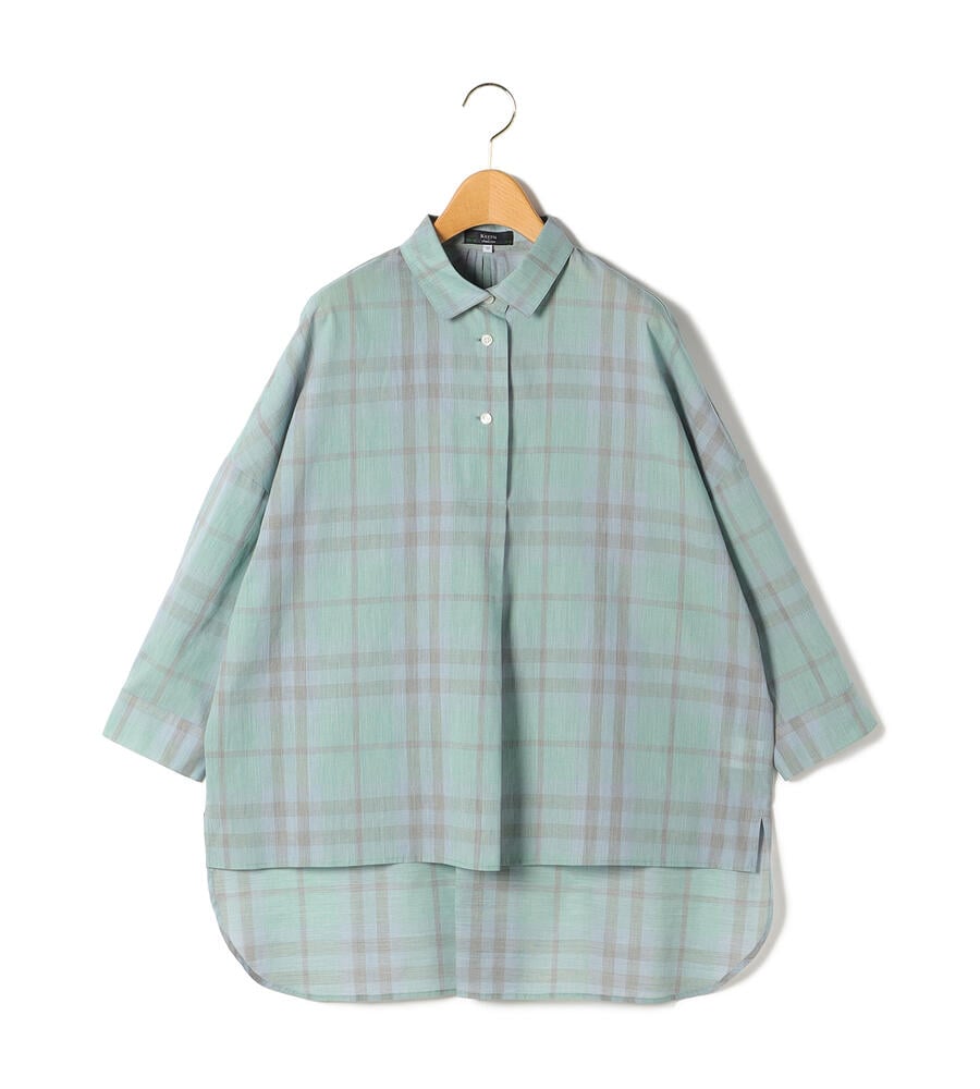 コットンキースチェック プルオーバーシャツ ブラウス シャツ Keith キース ルック公式ファッションブランド通販サイト Look E Shop