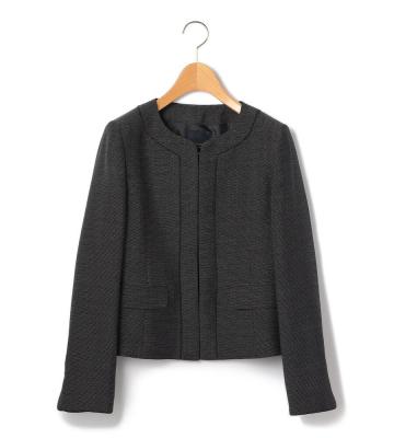 バーズアイノーカラージャケット