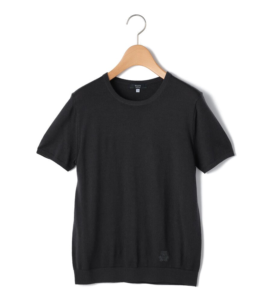 オータムハイゲージショートスリーブニット