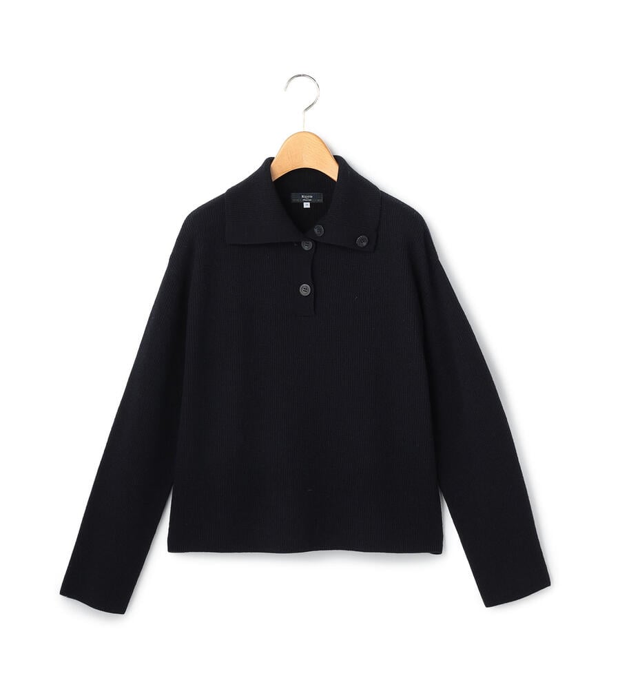 グリフィンカラーネックニット