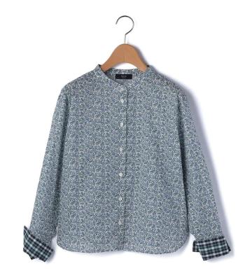 Liberty Print Mamieスタンドカラーブラウス