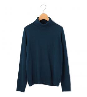 ウールブレンドニットタートル