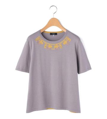 V&Aエンブロイダリーニットプルオーバー