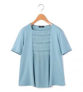 プリーツジャージーカットソー