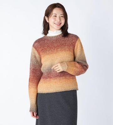 【先行受注】オンブレーニット＜10月上旬お届け予定＞