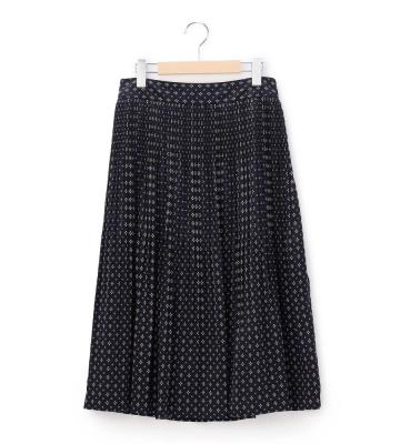 【返品交換送料無料対象/先行受注】ジオメトリックパターンスカート＜1月下旬お届け予定＞