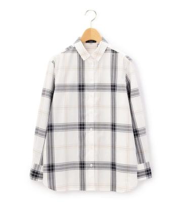 【返品交換送料無料対象/先行受注】タイプライターチェックブラウス＜1月下旬お届け予定＞