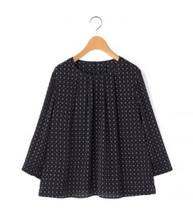ジオメトリックパターンブラウス