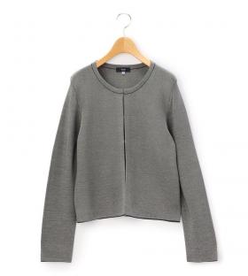 ツィードニットニットジャケット