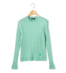 ハイゲージケーブルニットプルオーバー