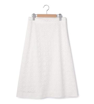 【返品交換送料無料対象/先行受注】クロッシェレーススカート＜3月下旬お届け予定＞