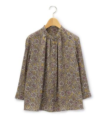 【返品交換送料無料対象/先行受注】ウッドカットフラワーブラウス＜3月上旬お届け予定＞