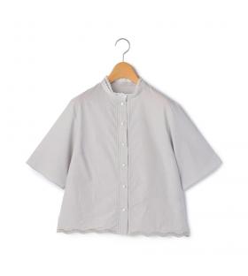 ヘアラインストライプシャツブラウス