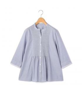 【返品交換送料無料対象/先行受注】ヘアラインストライプブラウス＜3月下旬お届け予定＞