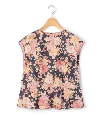 【返品交換送料無料/先行受注】フローラルブーケブラウス＜4月中旬お届け予定＞