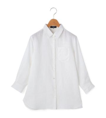 【返品交換送料無料対象/先行受注】ハイツイストリネンシャツ＜5月中旬お届け予定＞