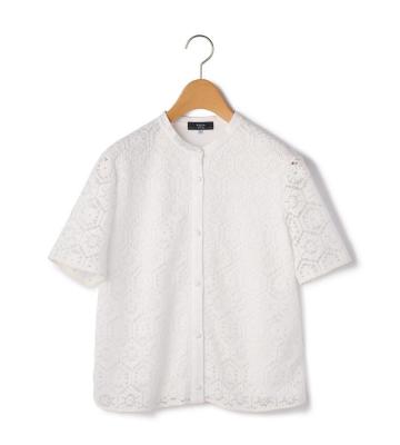 【返品交換送料無料対象/先行受注】クロッシェレースカットソー＜3月下旬お届け予定＞